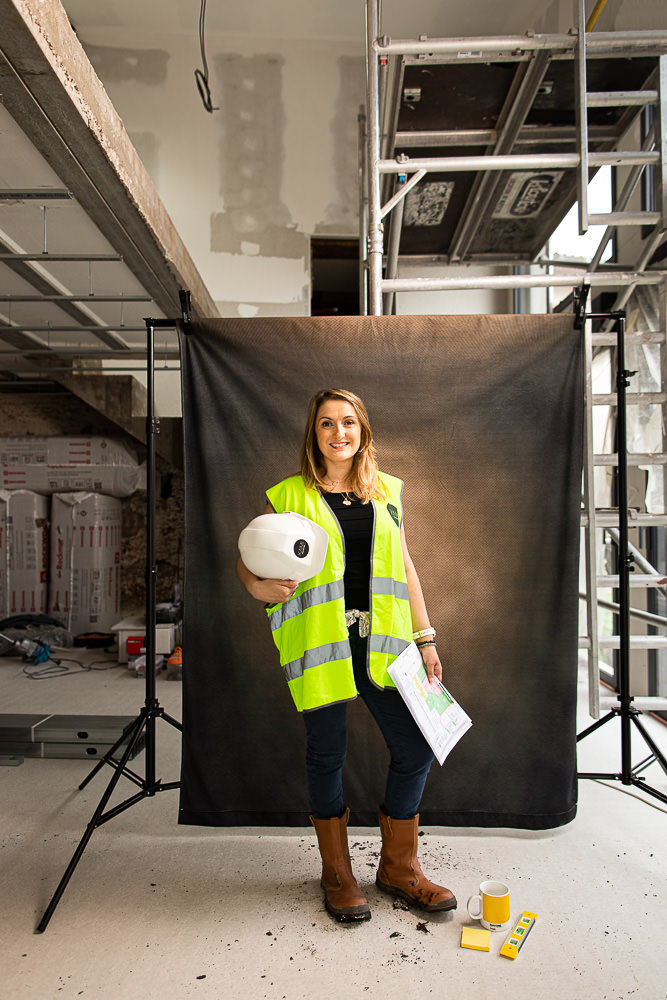 Portrait entreprise sur un chantier près de Lyon
