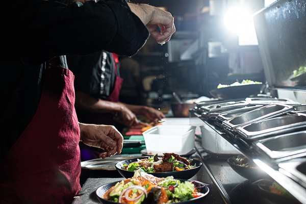 Photo reportage dans les cuisines d'un restaurant à Lyon