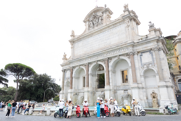 Reportage photo événementiel à Rome à la fontana acqua paola
