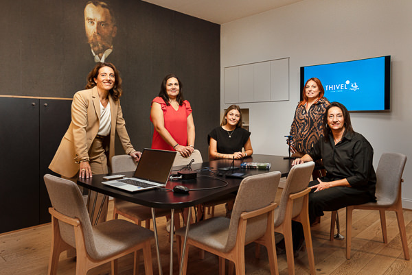 Photo de groupe professionnelle en entreprise à Lyon